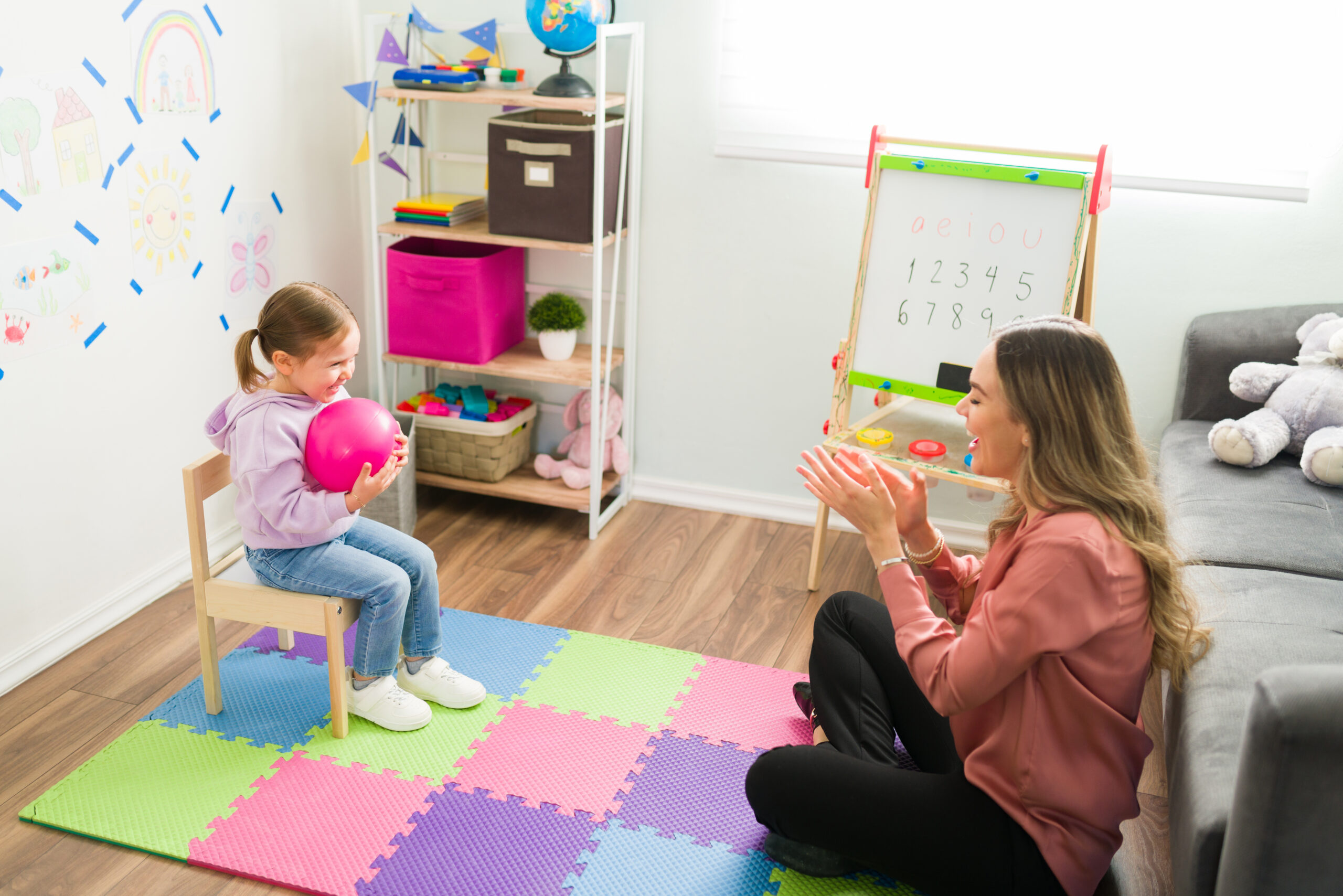 parent playing with child